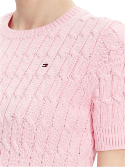 Maglia rosa in cotone Tommy Hilfiger | WW0WW38744TOL